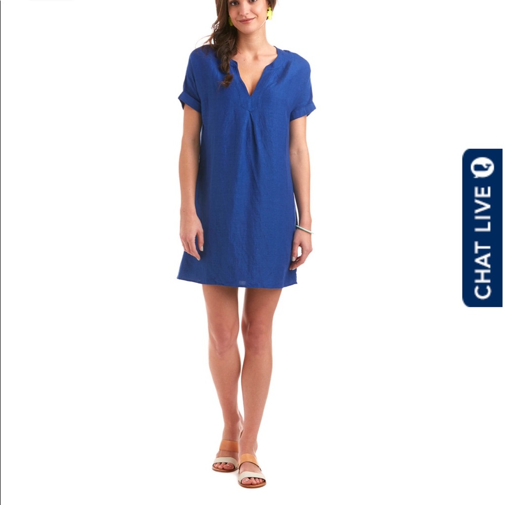 Vineyard Vines Linen Rayon Dolman Dress #2Q1038